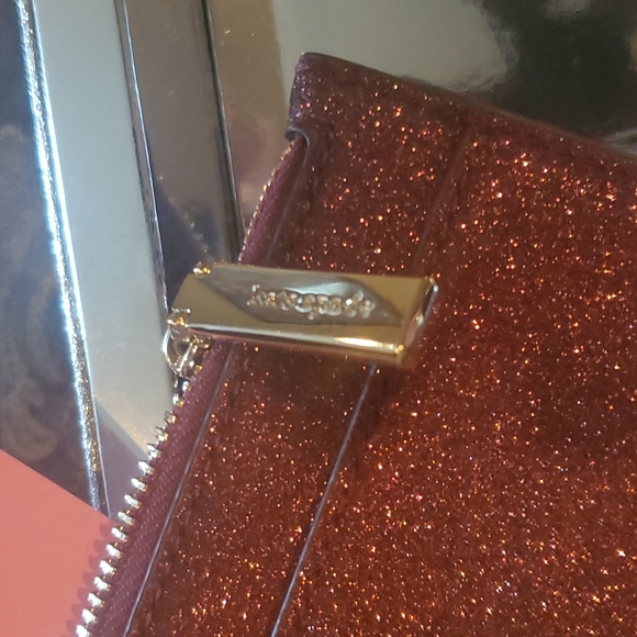 Kate spade new boxed zipper large slim cardholder glitz  just in - Picture 5 of 6